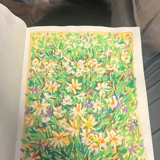 Flowers while Rocket sleeps
