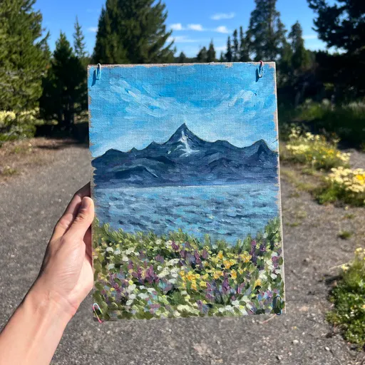 Lake and Peaks Reflection