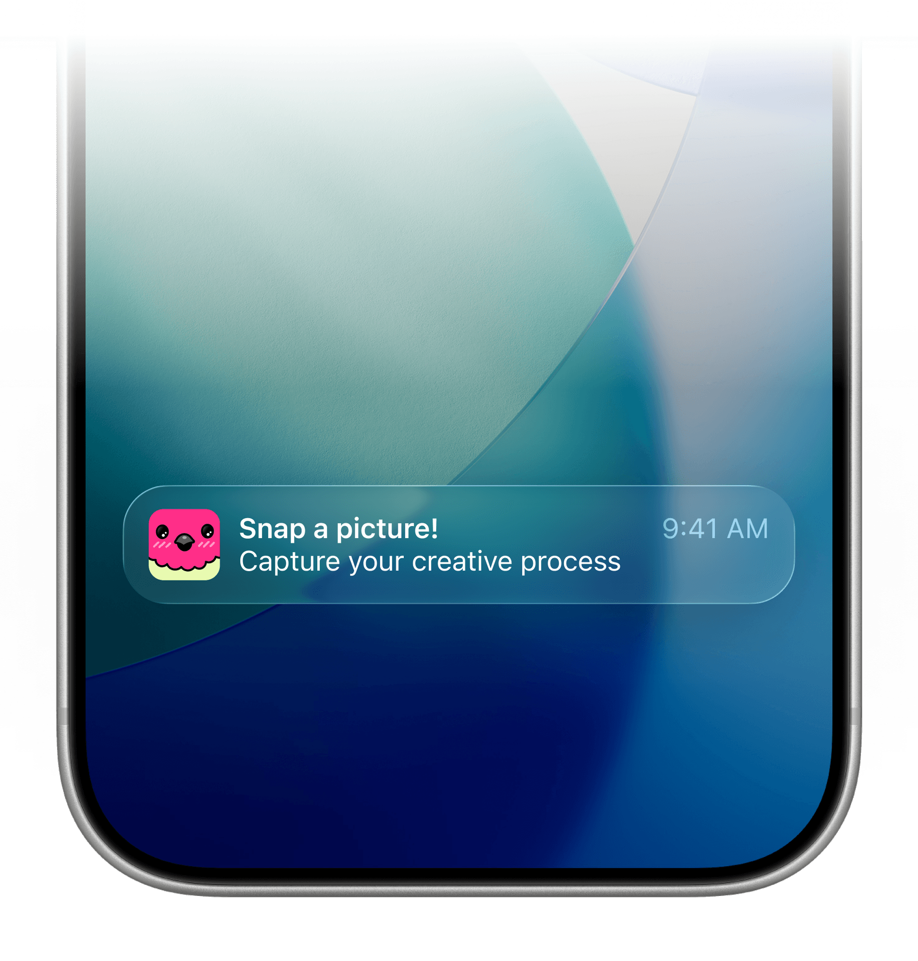 iPhone lock screen showing an Airplein notification